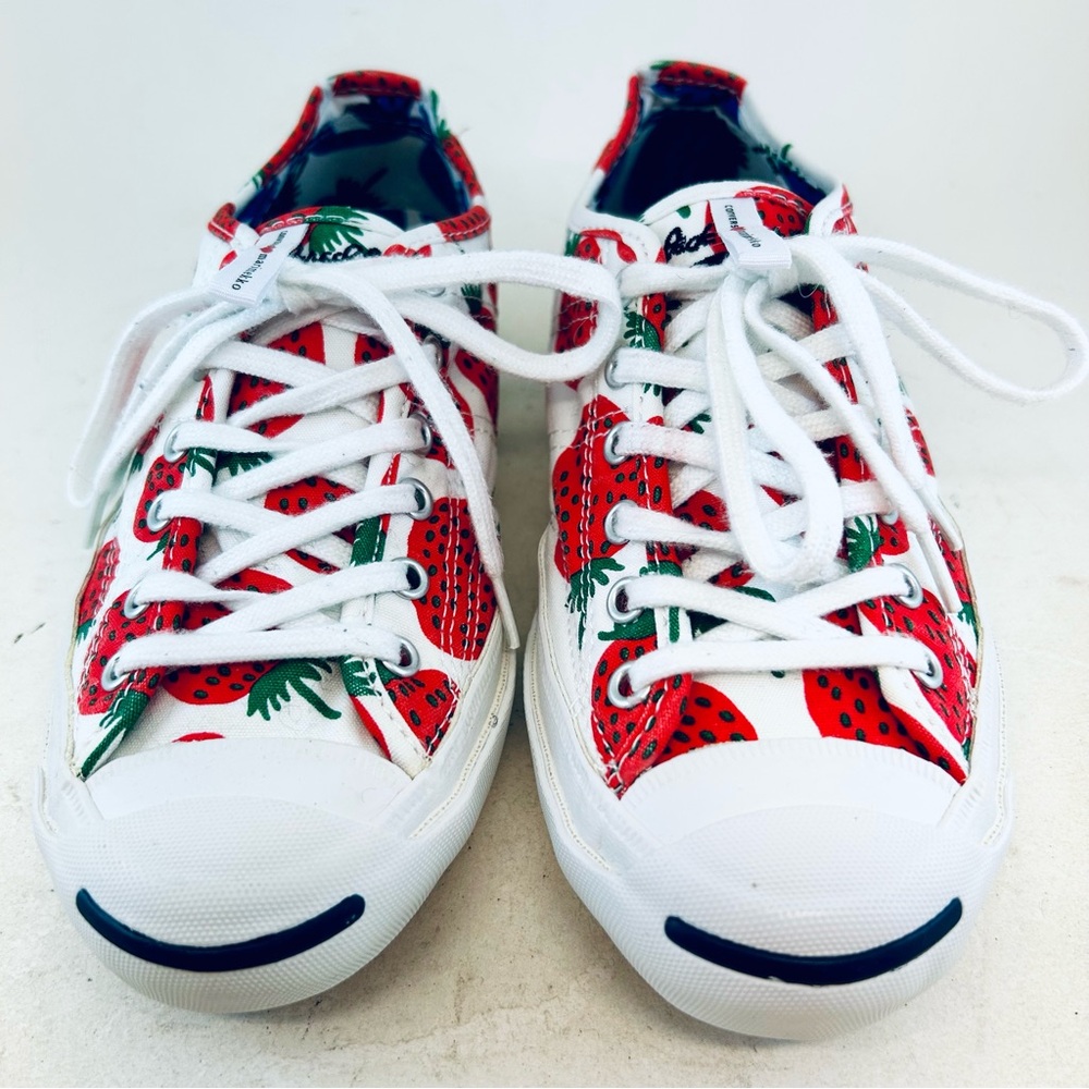 Converse Marimekko x Jack Purcell Ox White Red Strawberry Sneakers size 6 37 - Picture 2 of 14